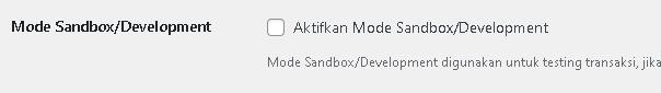 Sandbox Mode