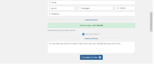 Invoice dengan Tombol Bayar