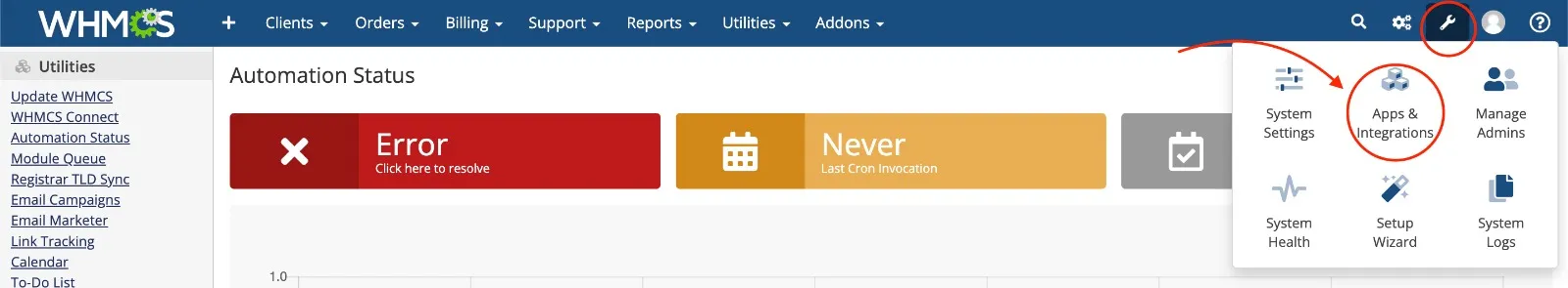 Settings Apps & Integrations