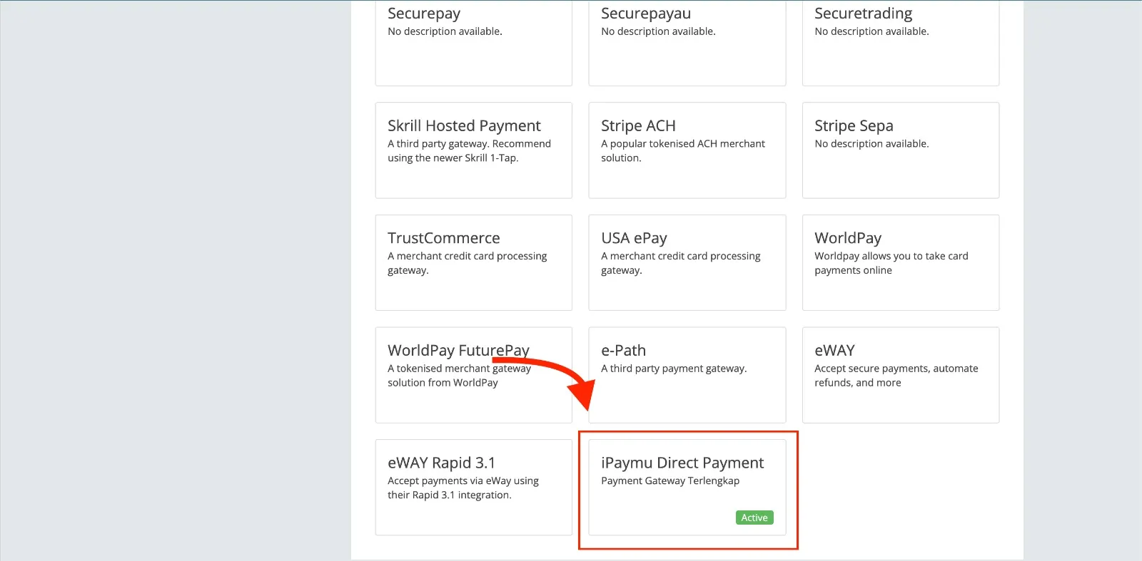 Aktivasi iPaymu Direct Payment