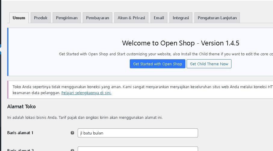 WooCommerce Settings