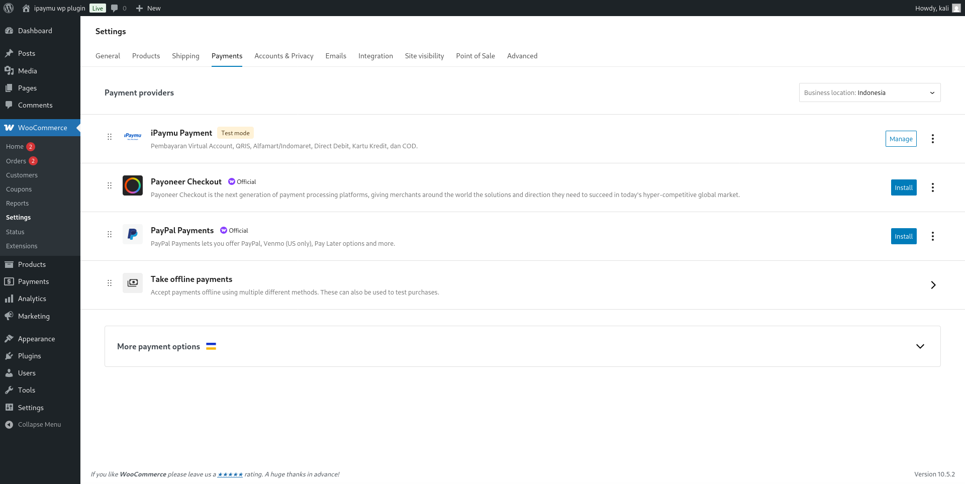 Pembayaran WooCommerce